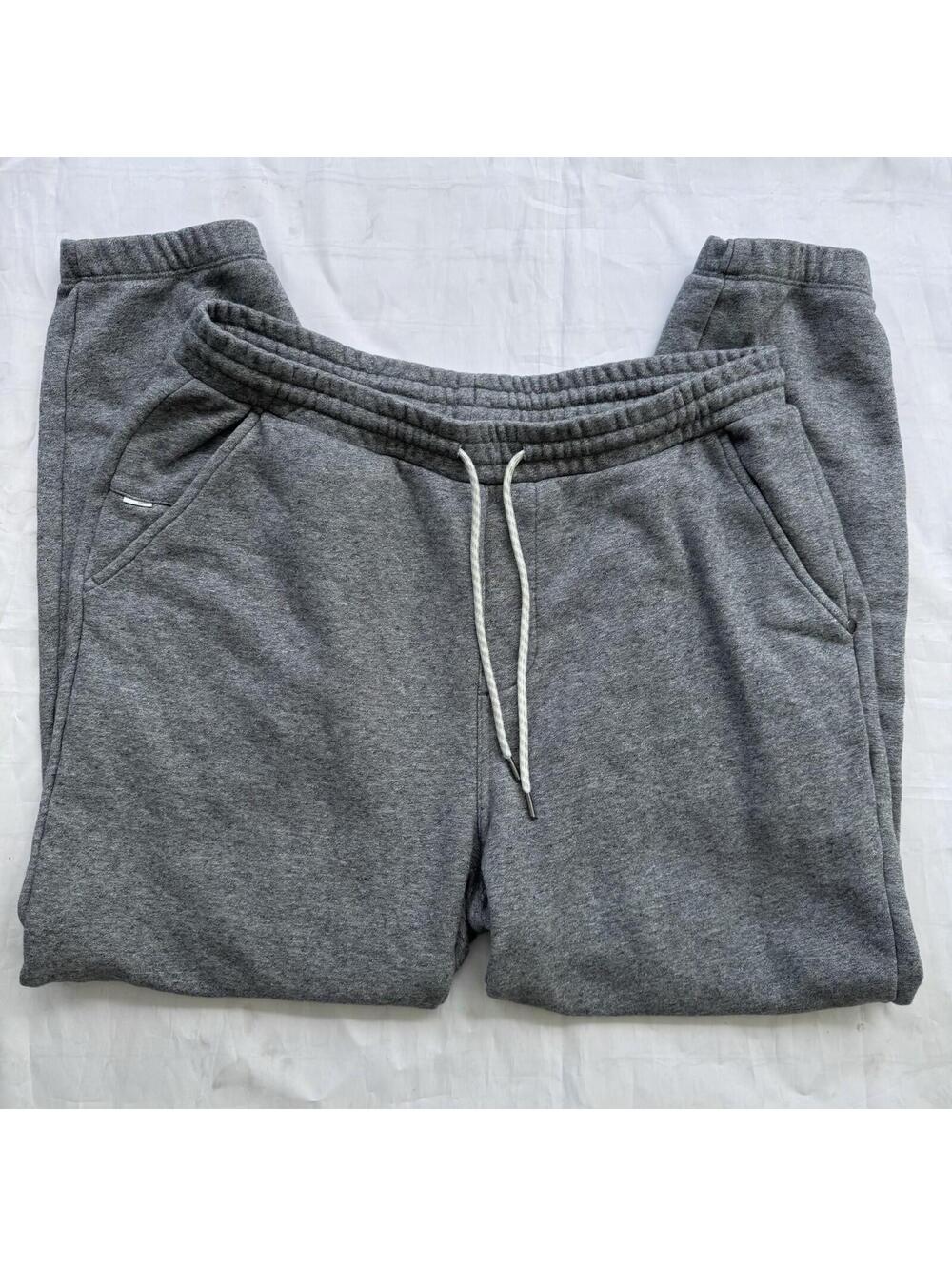 Vuori Ponto Performance Joggers Men’s Large Gray Heather Sweatpants Lounge Sweat